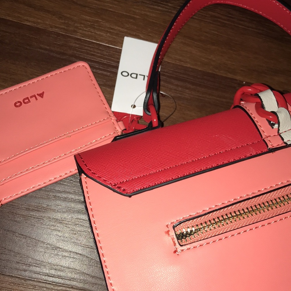 Aldo Caiillaa Top Handle Bag With Matching Card Wallet NWT - Picture 6 of 11
